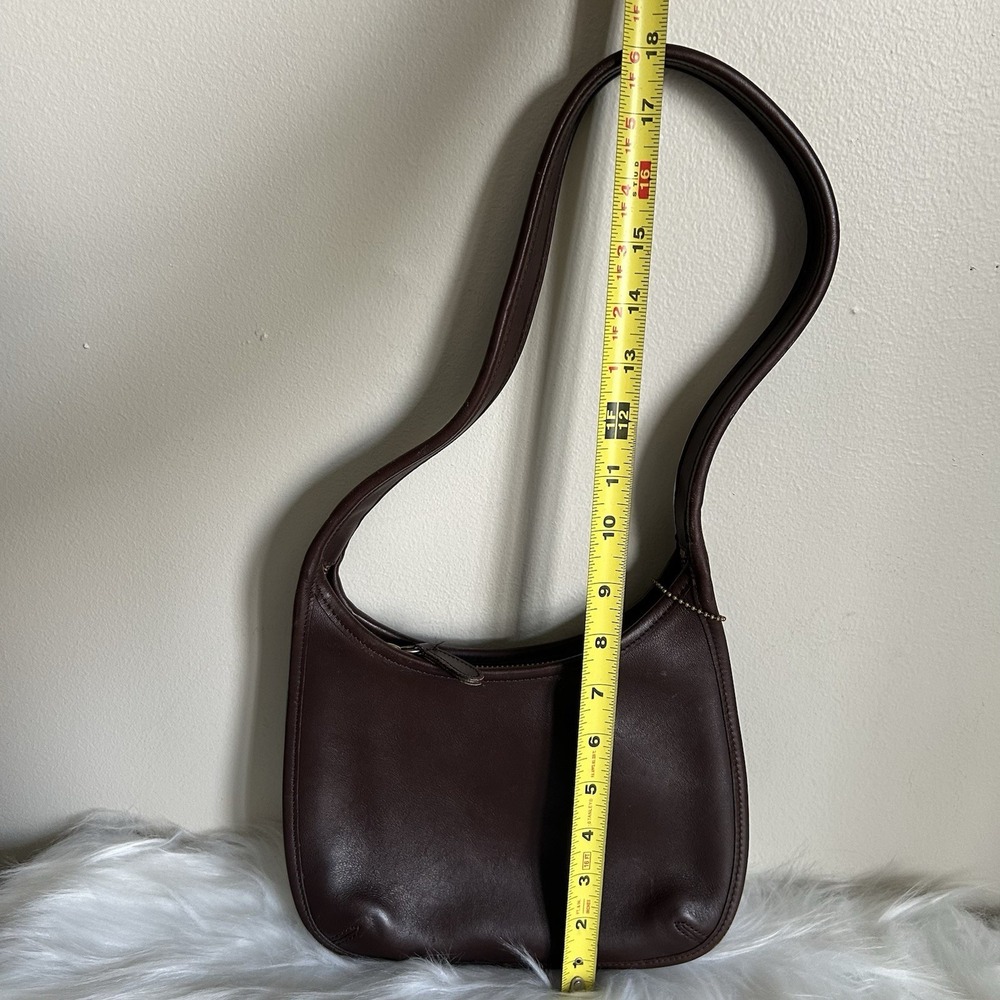 Coach Ergo 9020 Brown Glovetanned Leather Small Hobo Shoulder Bag Good - Picture 5 of 6